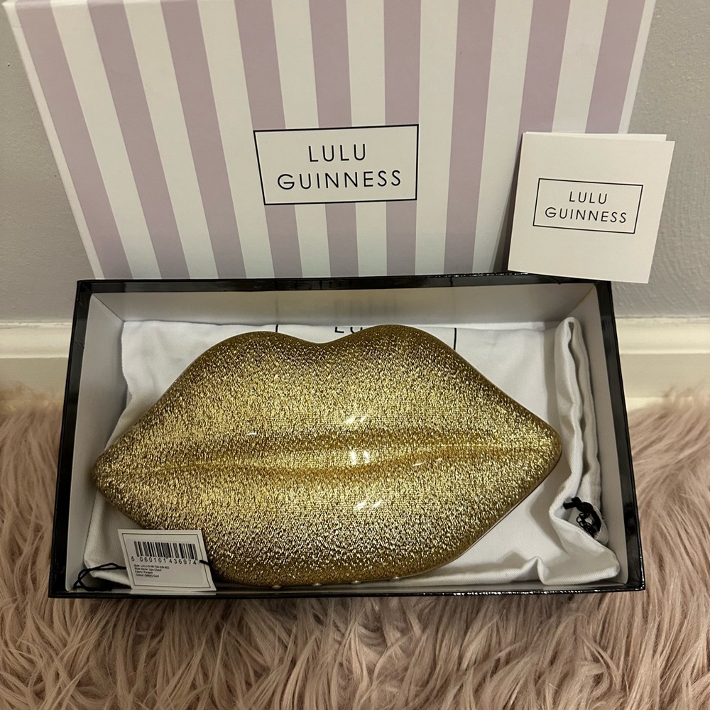 Lulu Guinness Perspex Lips Clutch